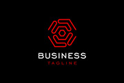 Hexagon Tech Lines Logo, a Branding & Logo Template by Buqancreative (Thumbnail 2 of 2)