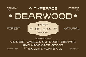 SFC Bearwood, a Sans Serif Font by Skilline Supply Co.