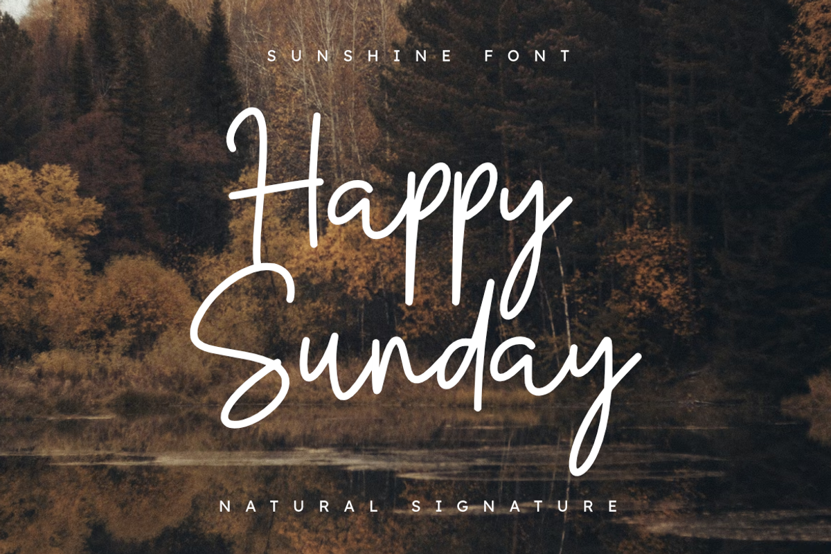 Sunshine | Natural Signature Script, a Script Font by Masyafi Studio (Photo 4 of 8)