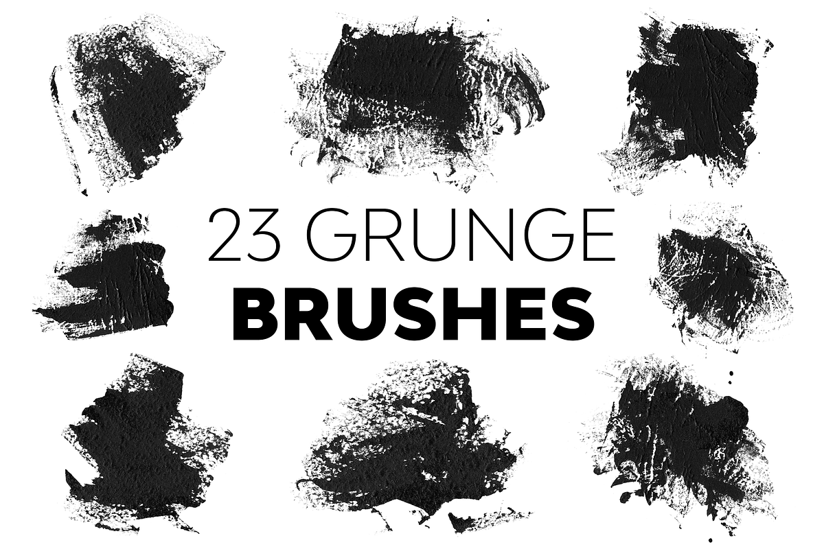 Grunge Brushes, a Brush Add-On by UnicDesign
