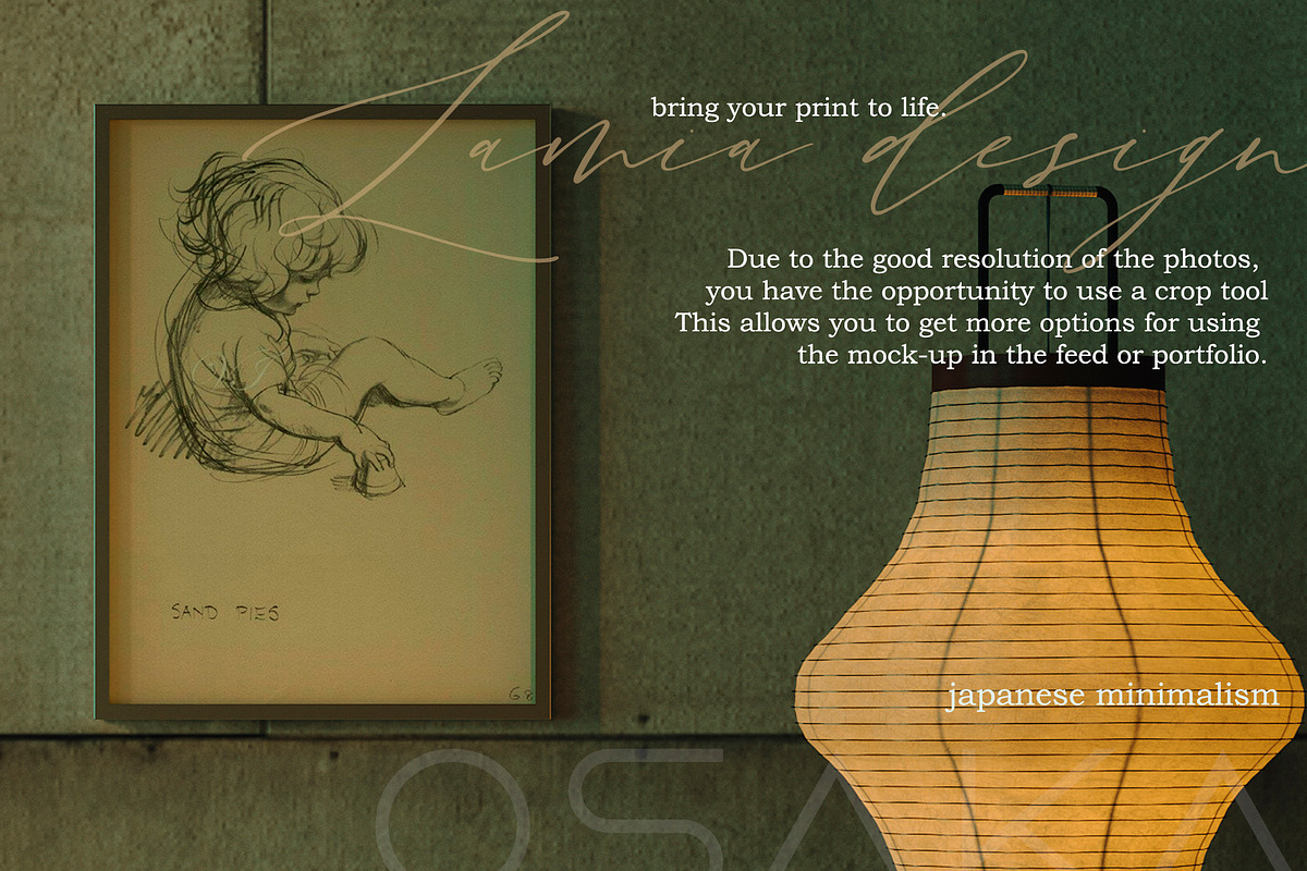 24 Japanese Style Art Mockups Frame, a Household Mockup by LAMIA DESIGN (Photo 3 of 21)