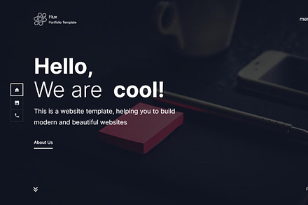 Flux - Creative Portfolio Website, a HTML Template by mivfx
