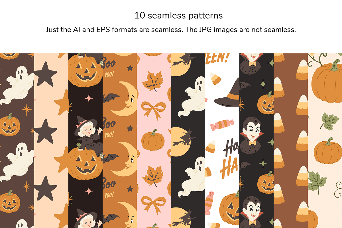 Vintage Halloween Design Bundle, a Seasonal Illustration by Digitaliya (Photo 5 of 9)