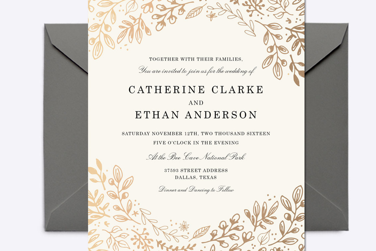 Harvest Flowers Wedding Suite, an Invitation Template by origamiprints (Photo 3 of 3)