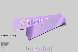 Sticker Mockup, a Product Mockup by NyakBiett