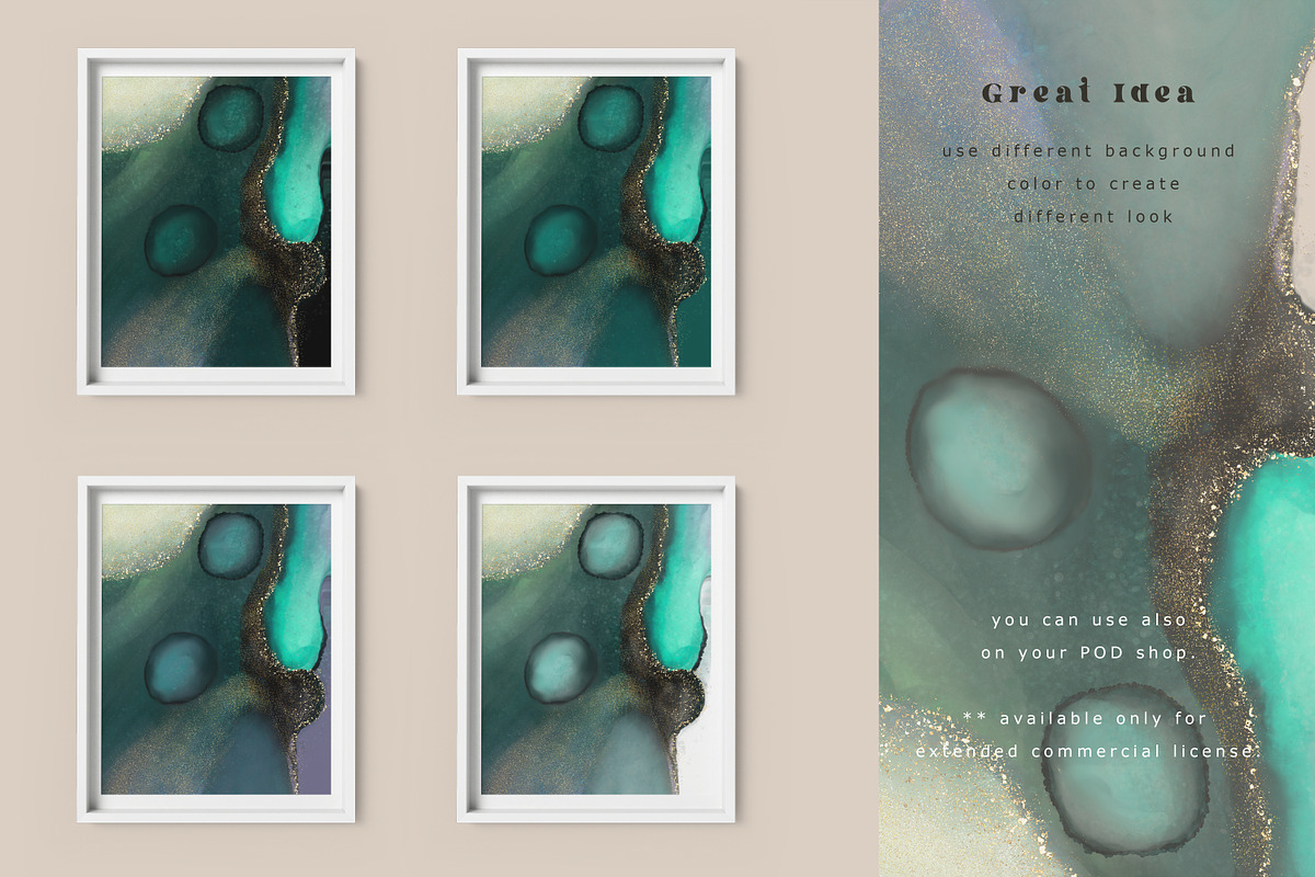 Alcohol ink background collection, a Texture Illustration by Mona Ahmed (Photo 12 of 12)