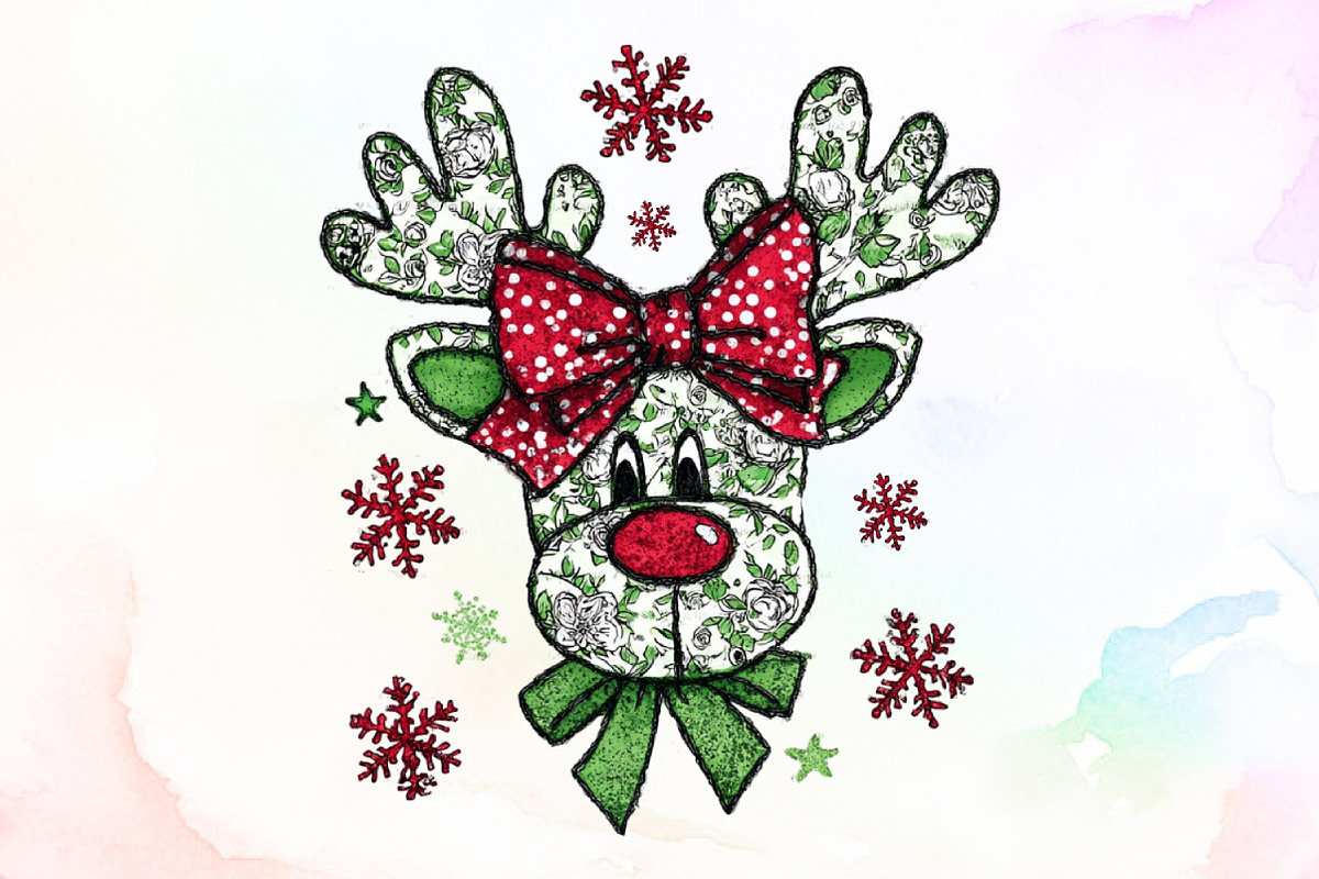 Coquette Green Millennial Christmas, an Illustration by Sublimation Artist (Photo 1 of 9)