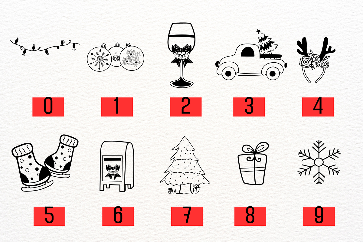 Pretty chrismas, a Symbol Font by Petal Pixels (Photo 5 of 7)