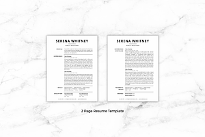 Resume Template/CV - Serena