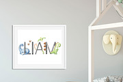 Dinosaurs name creator watercolor, an Illustration by Alesya Pytskaya (Thumbnail 5 of 8)