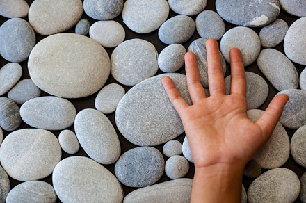 background of round stones, an Abstract Photo by Photostock