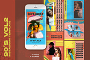 90's Vol2 Instagram Templates, a Social Media Template by Azruca (Thumbnail 1 of 9)