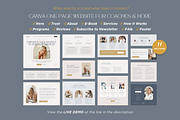 Coaching Website Template for Canva, a Landing Page Template by vectorocean (Thumbnail 5 of 11)