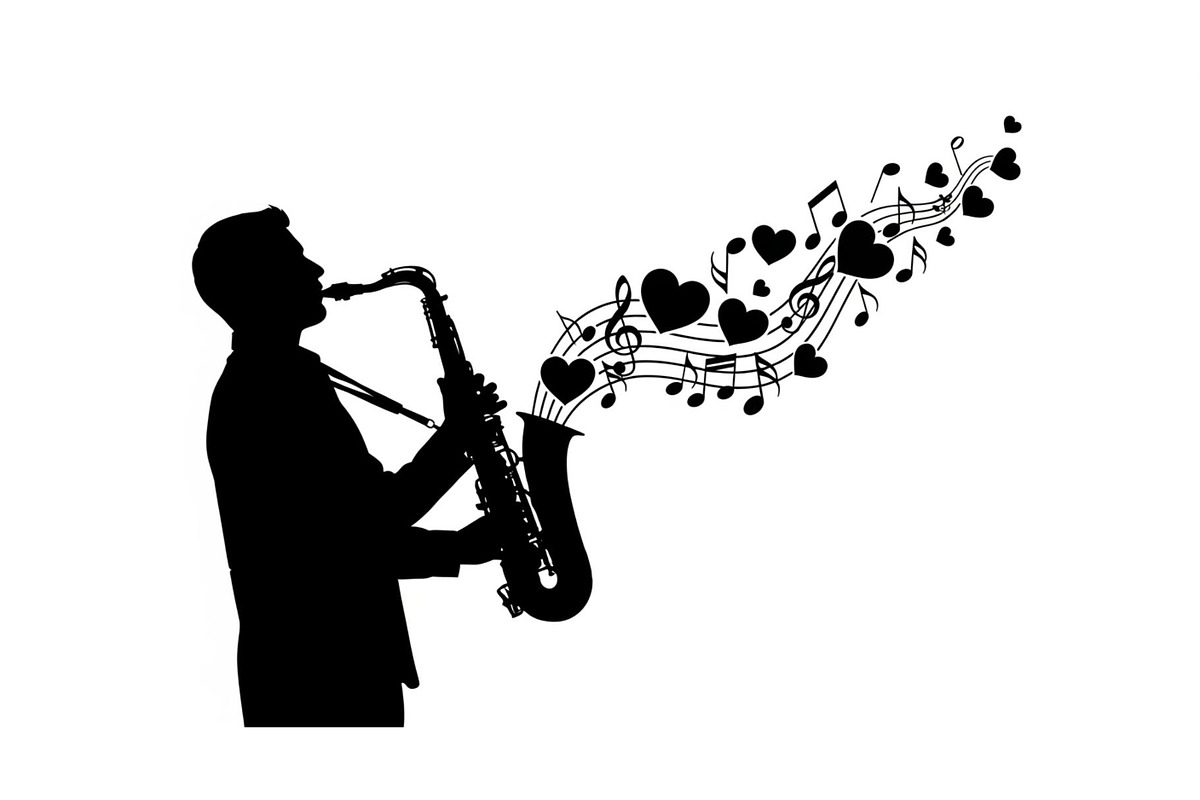 Saxophone Music Love Vector Bundle, an Illustration by Designs_River (Photo 27 of 51)