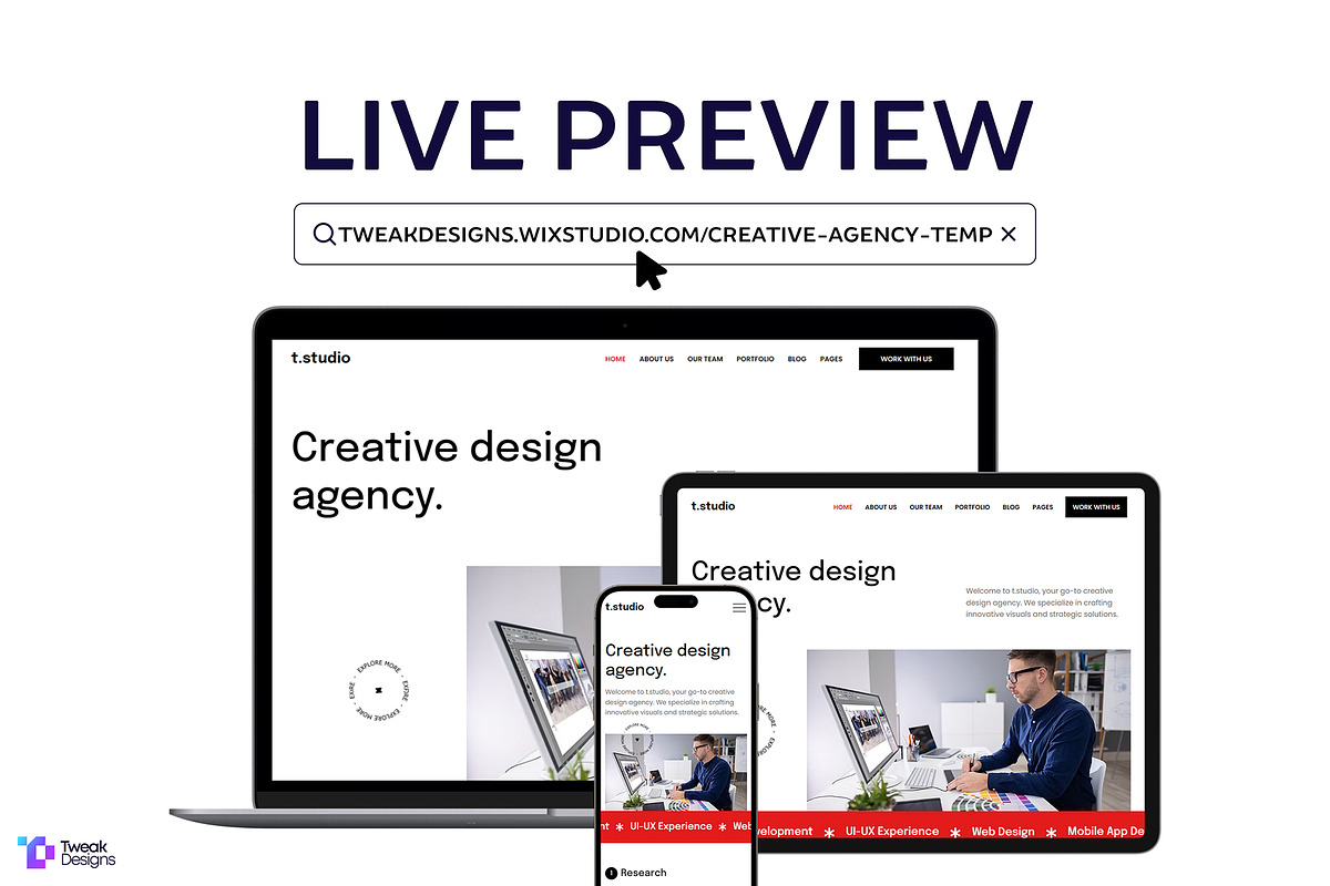 T.Studio - Creative Agency Template, a Wix Template by TweakDesigns (Photo 5 of 5)