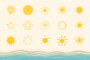 60 Hand Drawn Sun Illustrations, a Seasonal Illustration by PixMarket (Thumbnail 7 of 10)