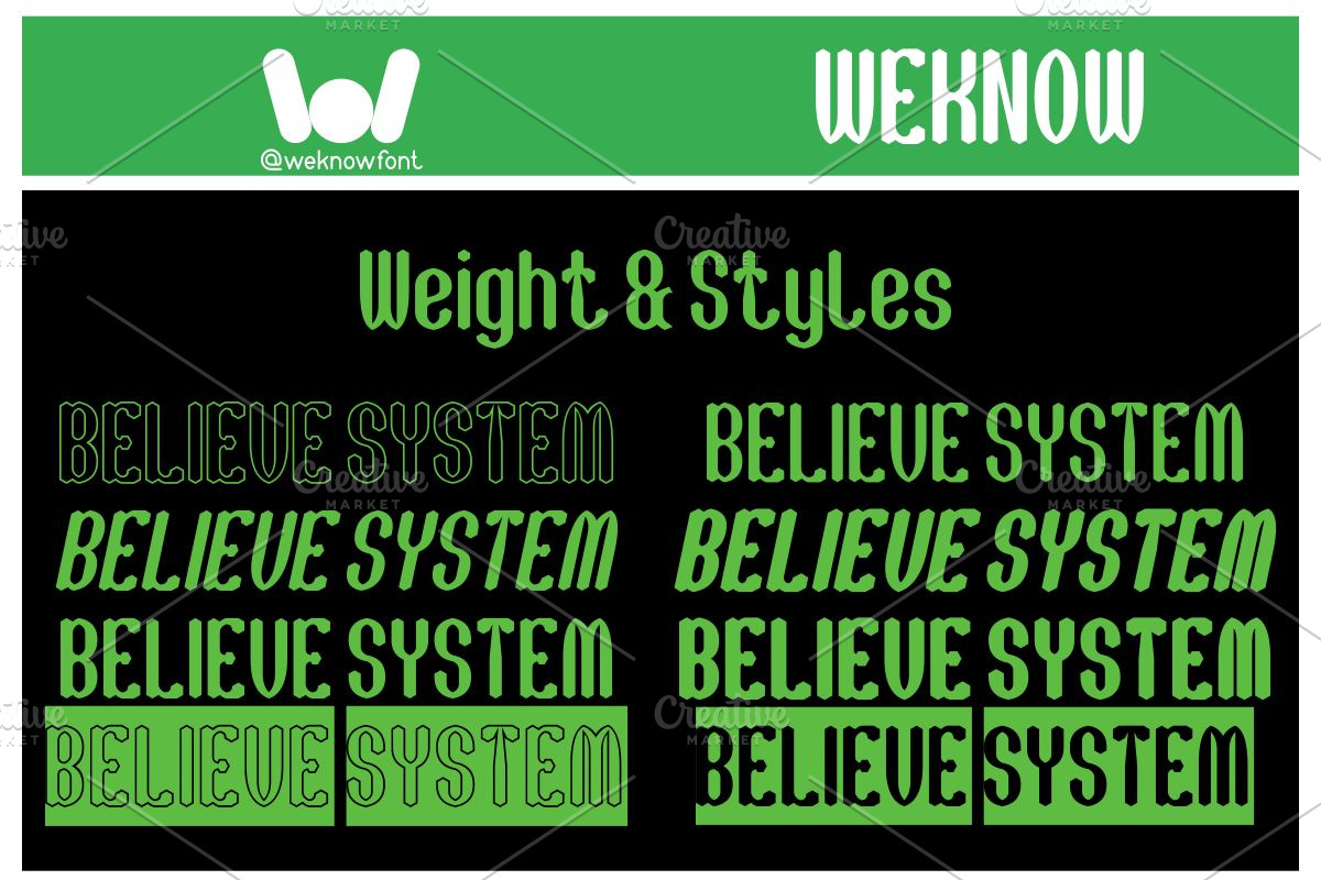 Believe System font, a Font by weknow (Photo 7 of 8)