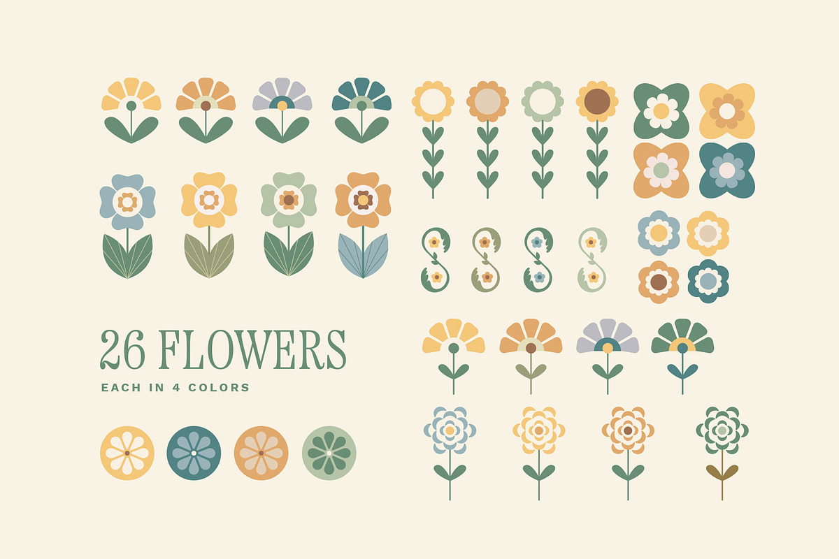 Blossom - Earthy Patterns & Shapes, a Pattern Graphic by Basia Stryjecka (Photo 26 of 33)