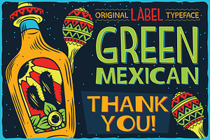 Green Mexican Typeface