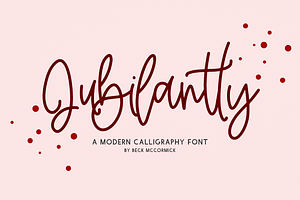 Jubilantly Script Font