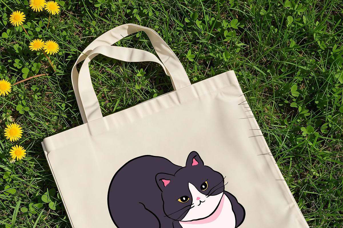 Tuxedo Cat Clipart Bundle, an Animal Illustration by Victoruler (Photo 4 of 9)
