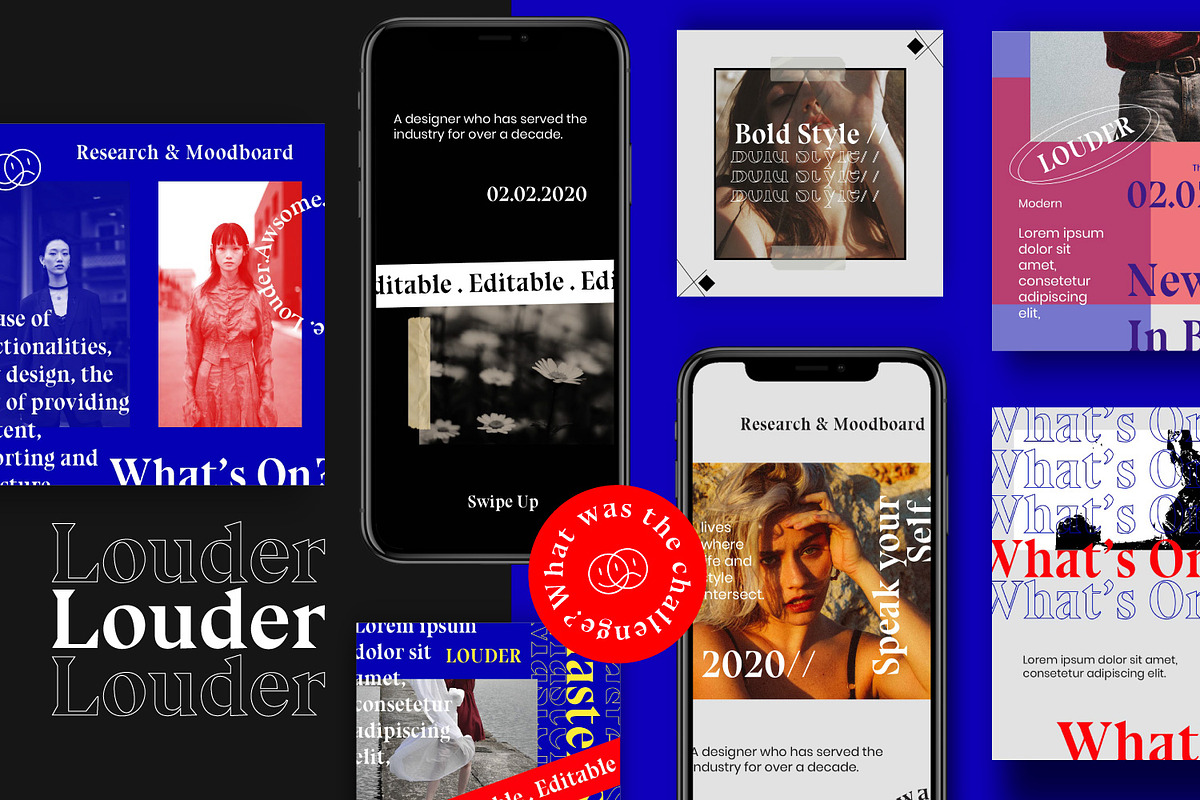 LOUDER - Urban Social Media Brand, a Social Media Template by Dirtytemp Studio (Photo 2 of 12)