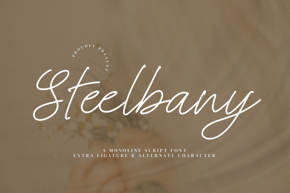 Steelbany, a Script Font by Goresan Studio (Photo 1 of 15)
