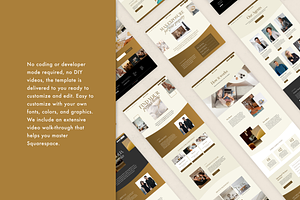 Squarespace Template: Arch&Gold