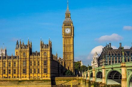 HDR Westminster Bridge and Houses of Parliament in London, a Photo by WorldPhotos