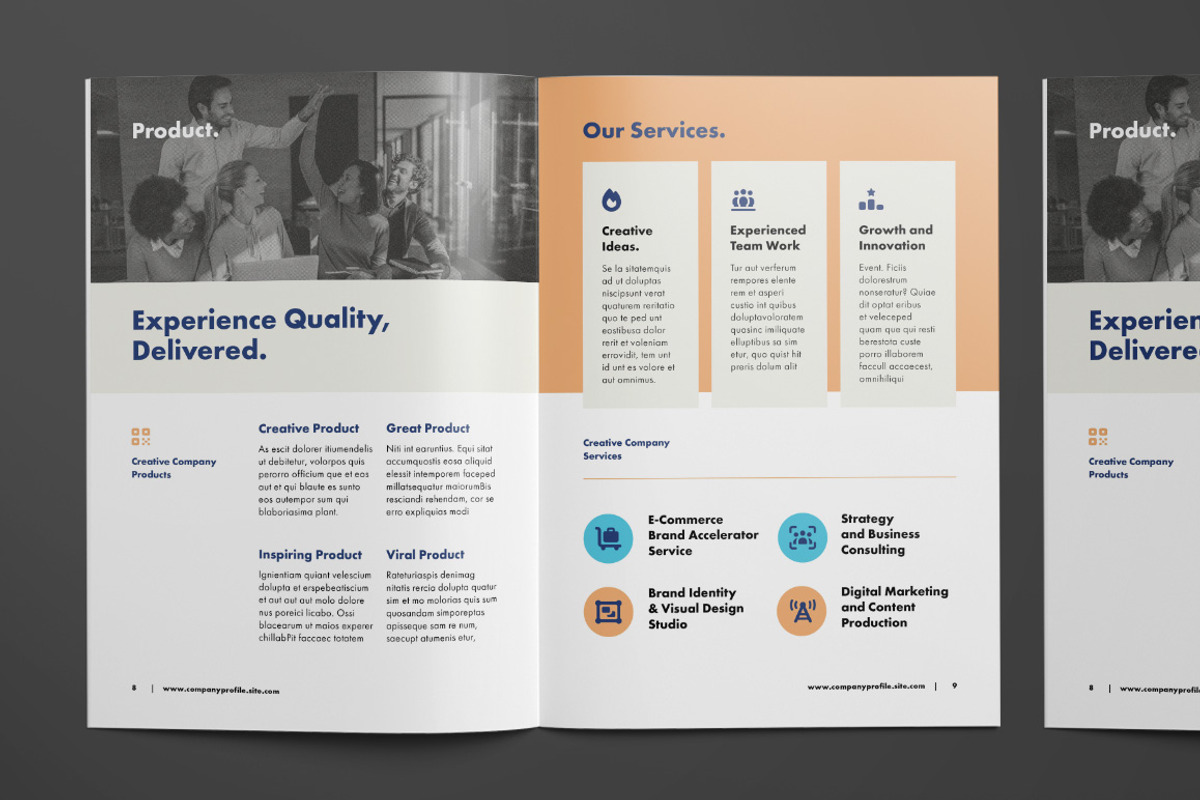 Corporate Business Brochure Template, a Brochure Template by broluthfi (Photo 7 of 9)