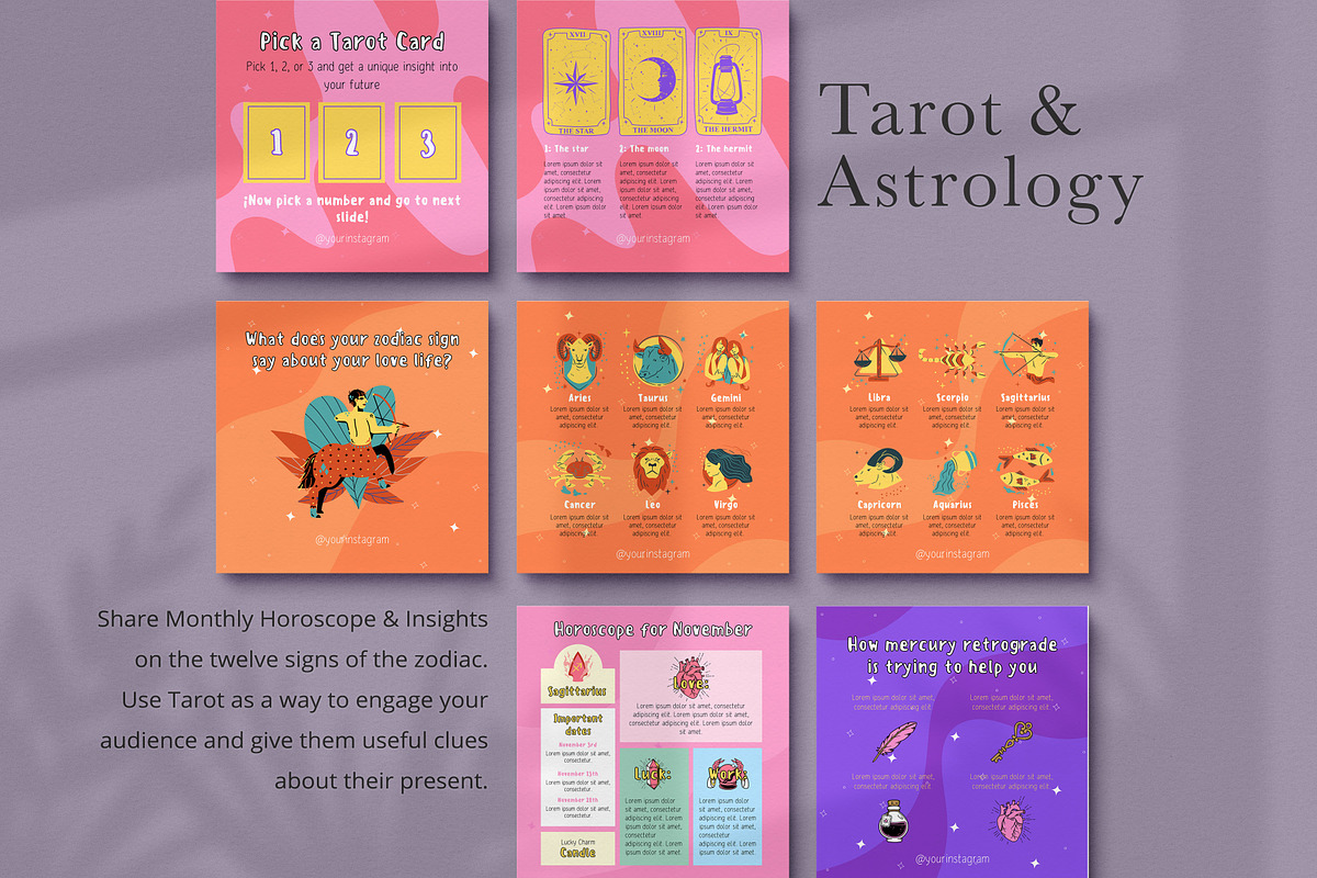 Mystic Coach Instagram Templates, a Social Media Template by Sakura Digitals (Photo 3 of 6)