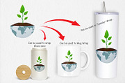 Earth Seedling Clipart, a Graphic by Artnoy (Thumbnail 4 of 5)
