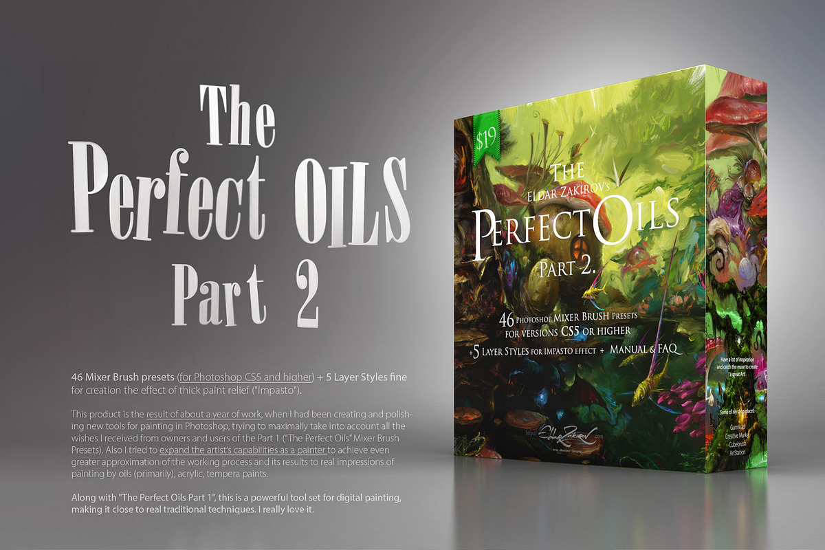 Perfect Oils Part 2: 46+ Mixer Brushes preview 2