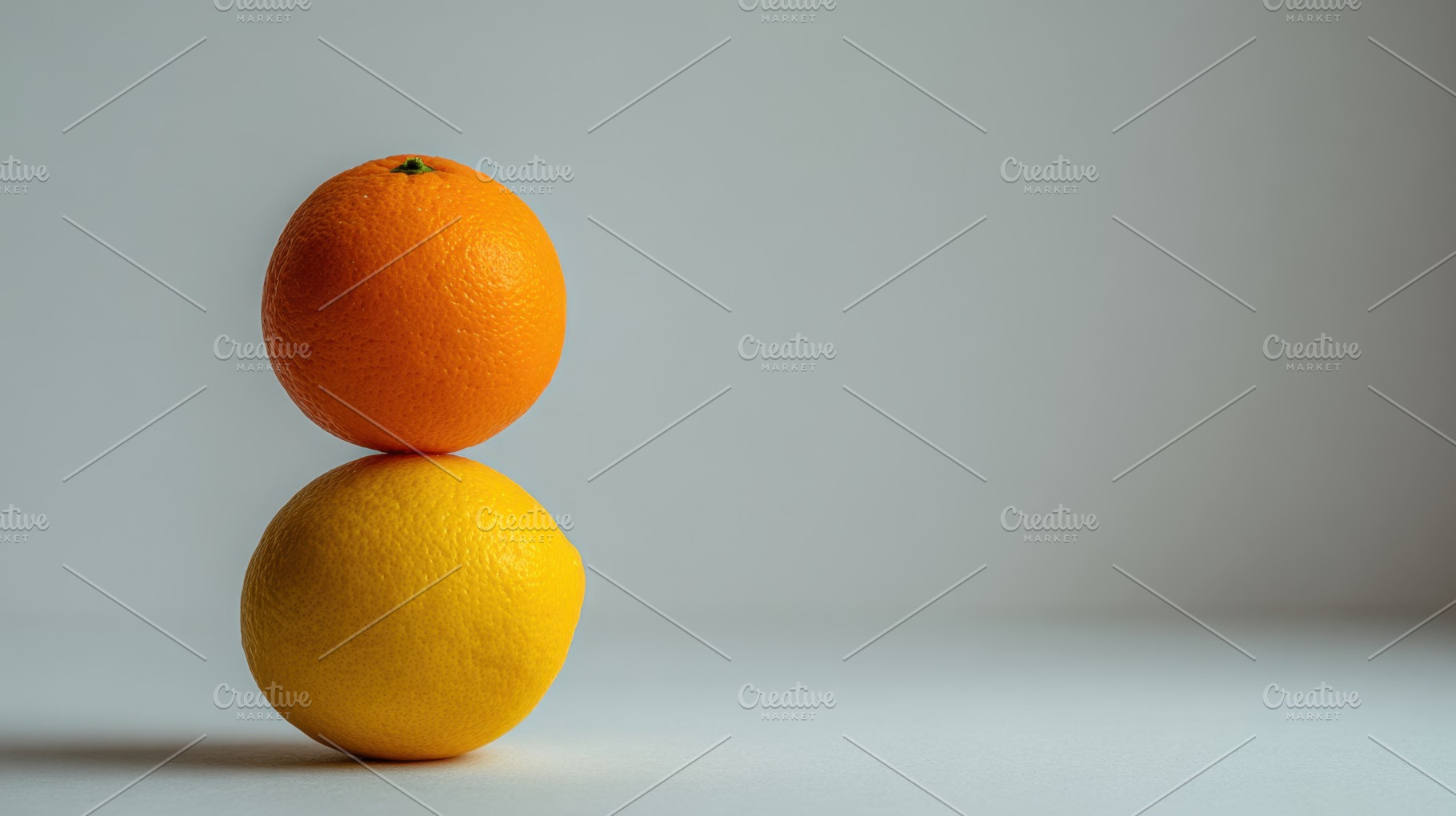 Fruits stacked on a plain background, a Photo by Beautiful things