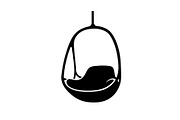 Hanging Egg Chair Silhouette Bundle, an Illustration by Designer_Momina (Thumbnail 14 of 51)