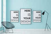 4 mockups interior loft style, a Print Template by FilL239 (Thumbnail 8 of 9)