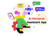 10 AI Personal Assistant App, a Technology Illustration by denayunebgt (Thumbnail 4 of 4)