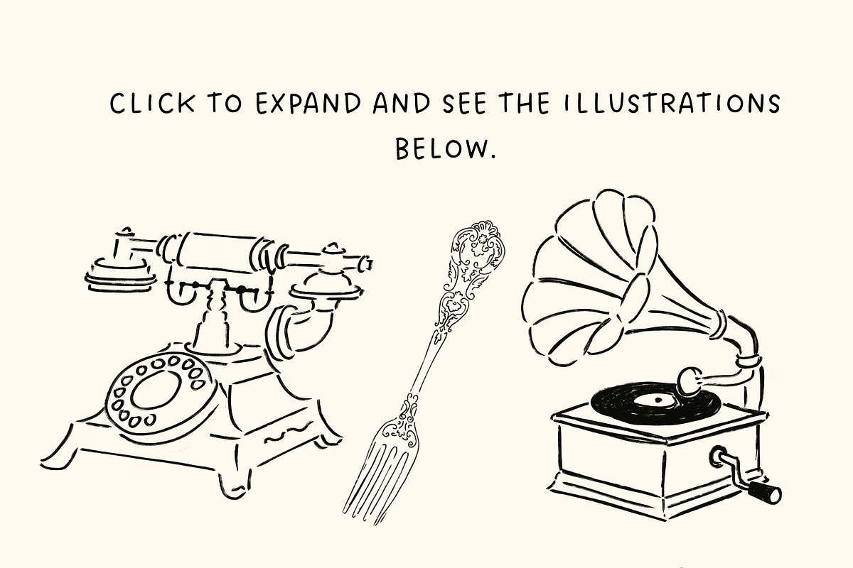 +52 The Antique Decor Illustrations, a Decorative Illustration by The Journey Atelier (Photo 4 of 18)
