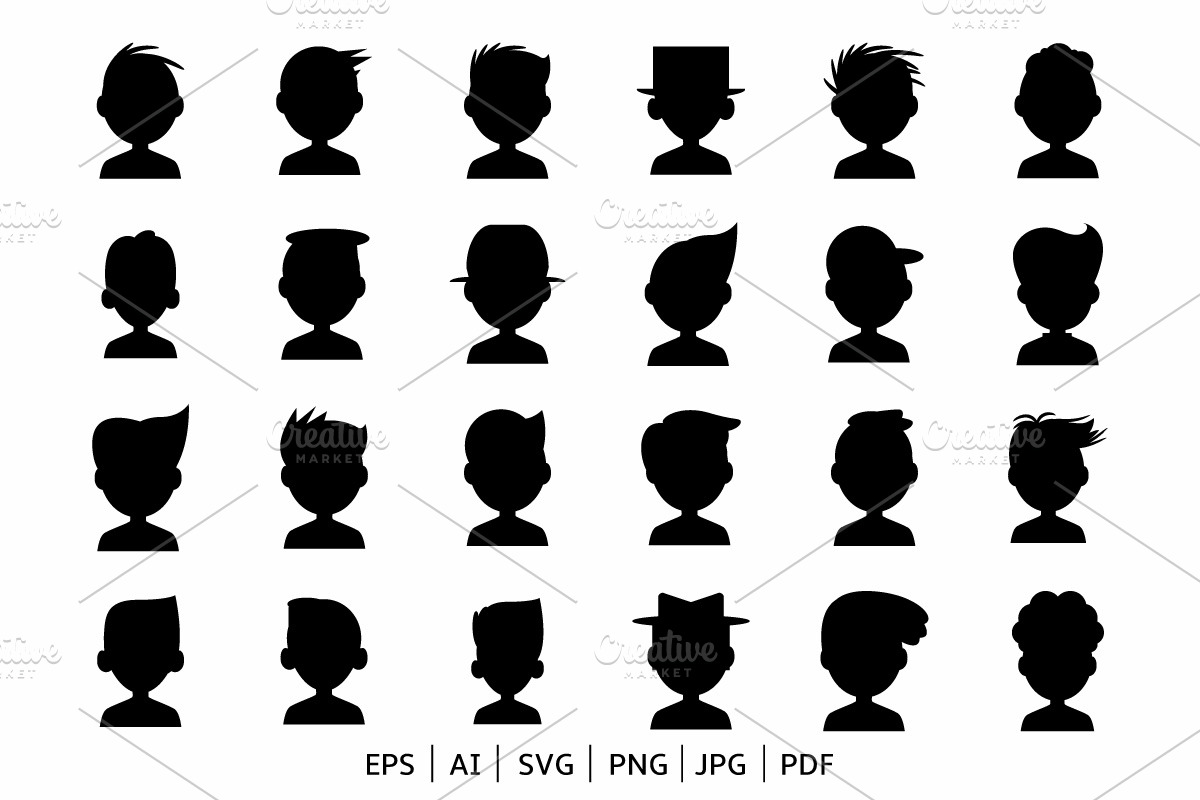 People Avatar Icons Set, an Icon by Graphicgo (Photo 4 of 5)