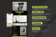 Bold Website Template Bundle Canva, a Websites & App Template by Row Creative (Thumbnail 2 of 10)