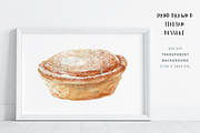 Italian Dessert Pasticciotto Clipart, a Food Illustration by Kolorata Art (Thumbnail 2 of 3)