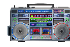 Vintage Ghetto Blaster Boombox