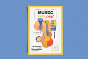 Music Fest Color, a Flyer Template by Me55enjah Design (Thumbnail 2 of 4)