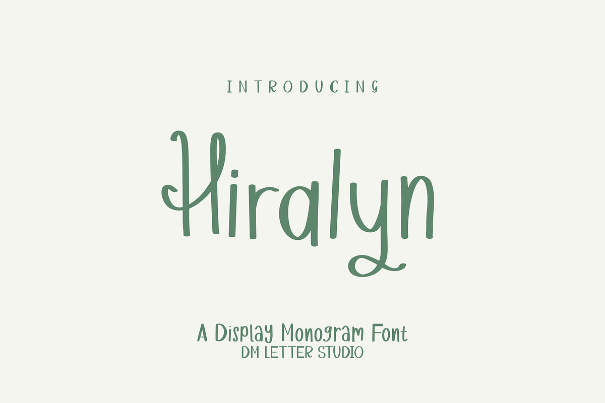 Hiralyn – Elegant Handwritten Font, a Font by Dm Studio (Photo 1 of 10)