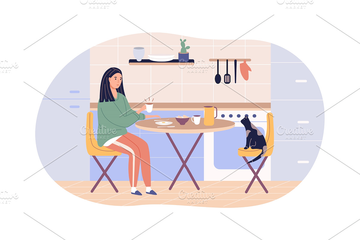 Women’s Daily Life Clipart Bundle, a Food Illustration by IRSYART (Photo 3 of 10)