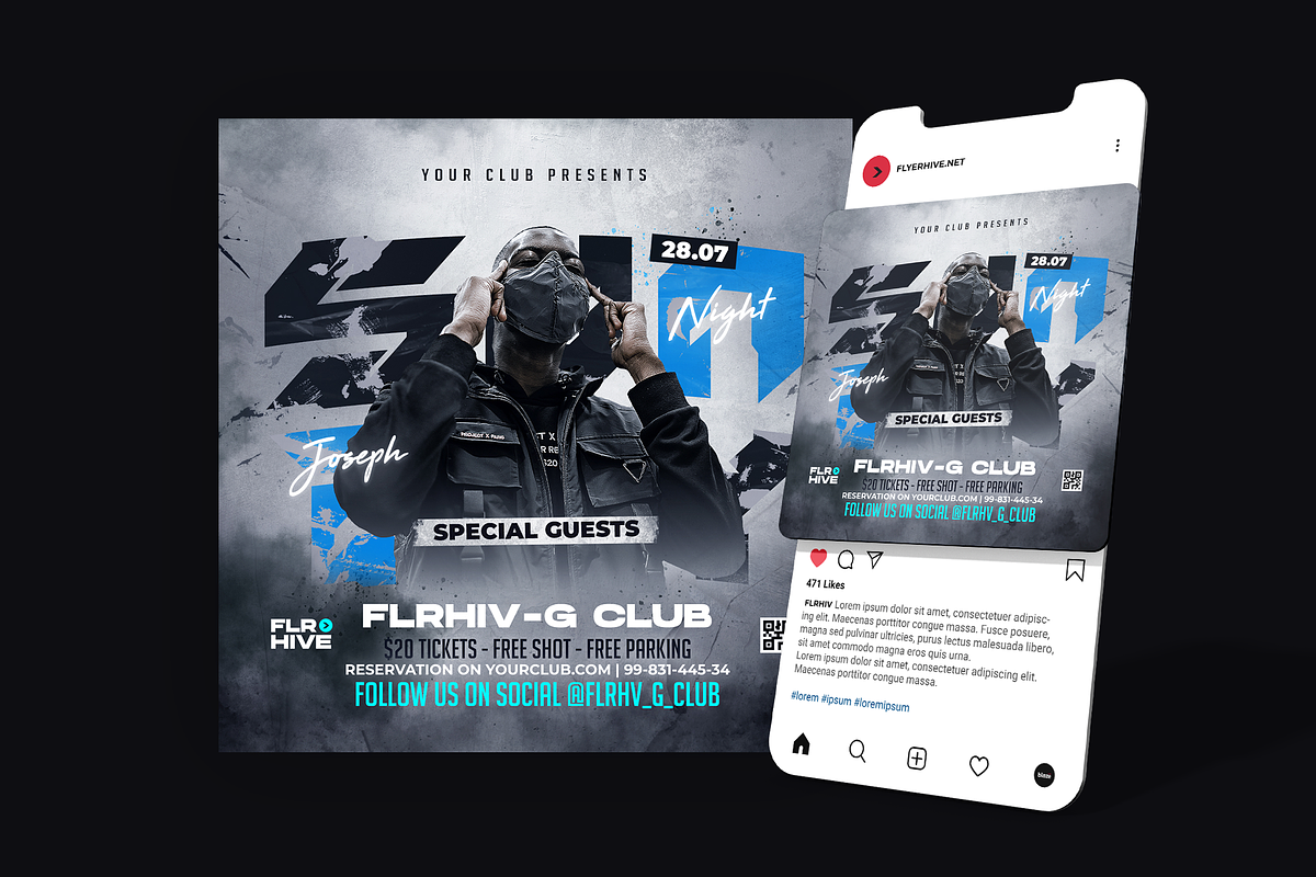 Party Flyer Template, a Flyer Template by FLYERHIVE (Photo 2 of 2)