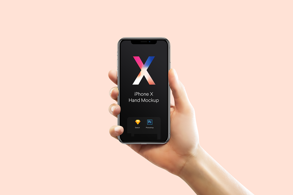 New iPhone X Hands Mockups, an iPhone Mockup by Pierre Borodin (Photo 3 of 7)