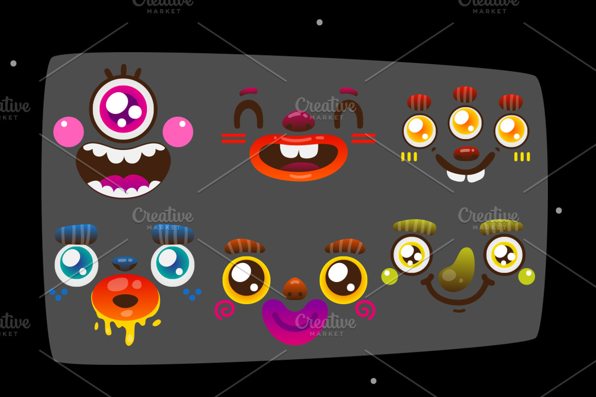 Funny monster creation kit, an Illustration by nenochka (Photo 3 of 4)