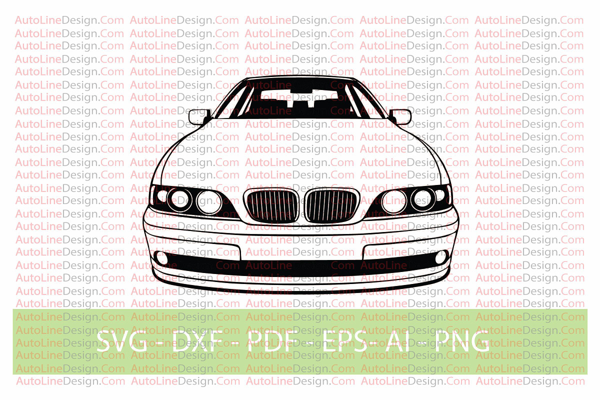 E39 M5 Car Vector, a Transportation Illustration by AutoLineDesign