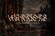 KORVEA — Experimental Gothic, a Blackletter Font by idealistudio (Thumbnail 4 of 5)